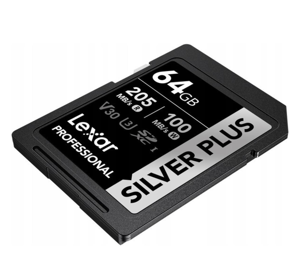 Lexar 64GB Silver Plus SDXC UHS-I U3 V30 - 1292540 - zdjęcie 4